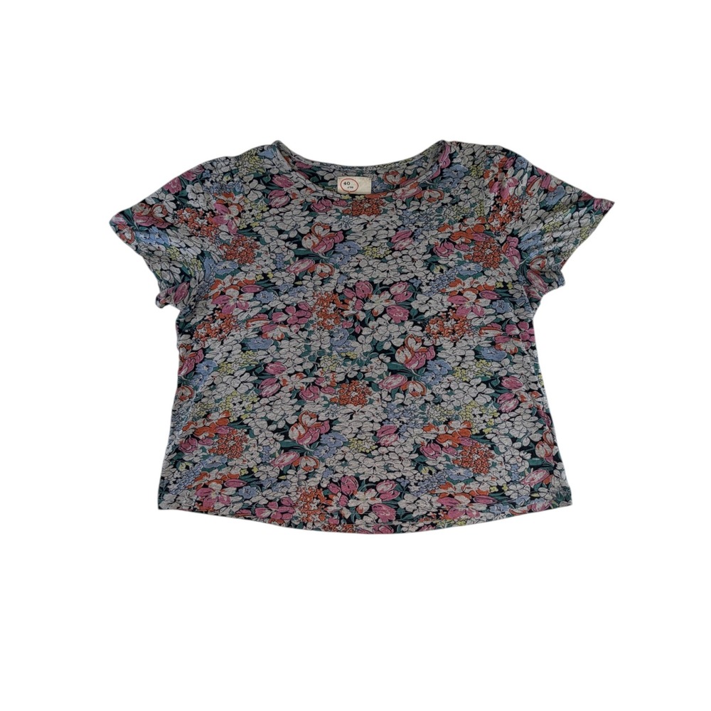 Conversations by Anthropologie Floral Short Sleeve Top Limited Edition 40 of 52
